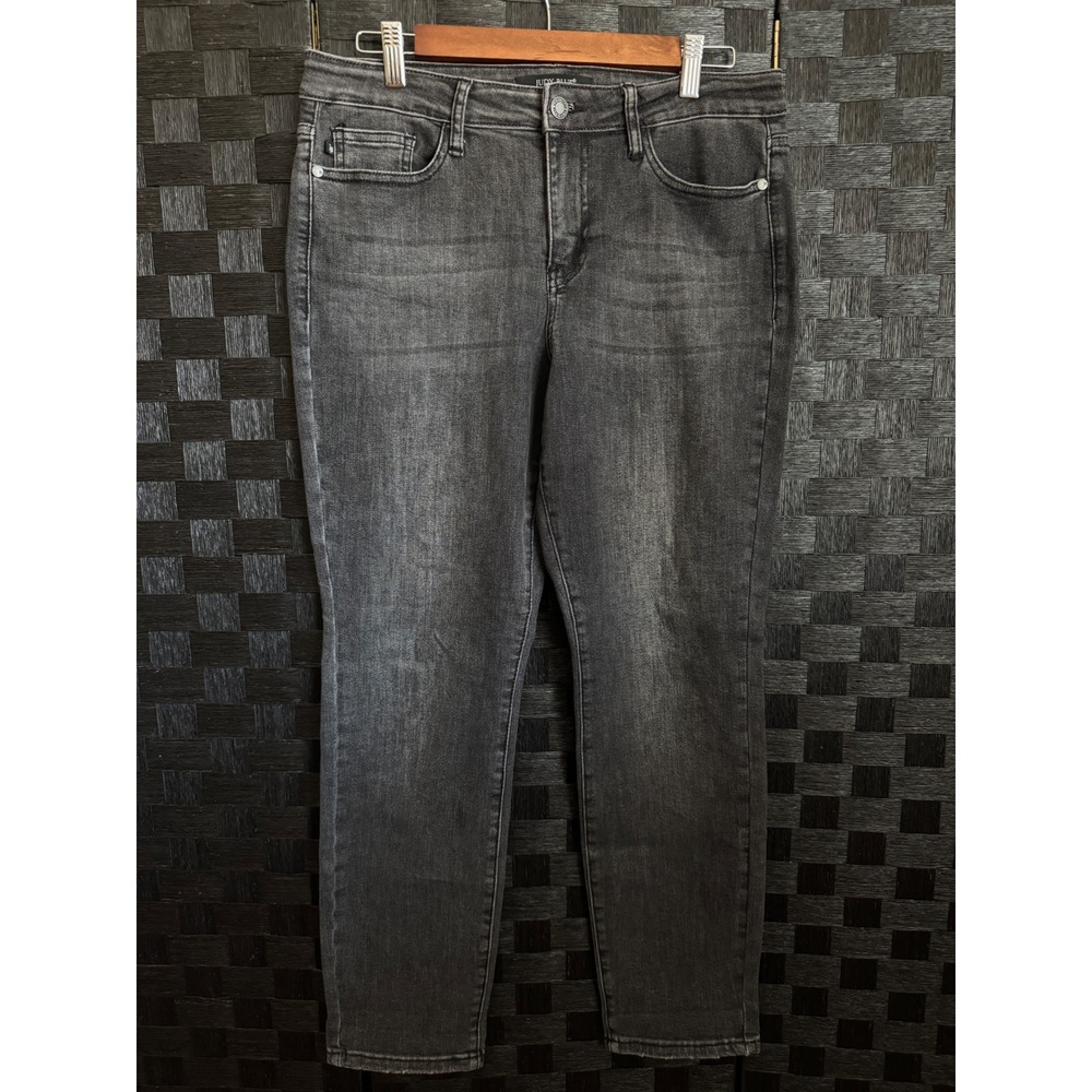 Judy Blue Boyfriend Fit Jeans Women 9/29 Black Excellent JB88130 Faded Denim